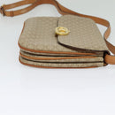 CELINE Macadam Canvas Shoulder Bag PVC Beige Gold Auth 131354-4