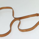 CELINE Macadam Canvas Shoulder Bag PVC Beige Gold Auth 131354-7