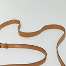 CELINE Macadam Canvas Shoulder Bag PVC Beige Gold Auth 131354-8