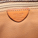 CELINE Macadam Canvas Shoulder Bag PVC Brown Gold Auth 131356-12