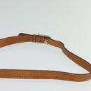 CELINE Macadam Canvas Shoulder Bag PVC Brown Gold Auth 131356-8