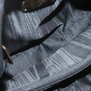 Salvatore Ferragamo Vala Hand Bag Leather 2way Black Gold Auth 131359-20