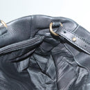 Salvatore Ferragamo Vala Hand Bag Leather 2way Black Gold Auth 131359-23