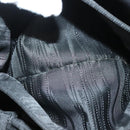 Salvatore Ferragamo Vala Hand Bag Leather 2way Black Gold Auth 131359-26