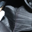 Salvatore Ferragamo Vala Hand Bag Leather 2way Black Gold Auth 131359-28