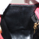 Salvatore Ferragamo Gancini Shoulder Bag Suede Red Gold Auth 131361-18