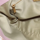 Salvatore Ferragamo Gancini Tote Bag Leather 2way Pink Gold Auth 131362-21