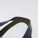 FENDI Zucchino Canvas Hand Bag Navy Silver Auth 131365-8