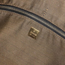 FENDI Zucca Canvas Vanity Pouch Black Brown gold Auth 131366-18