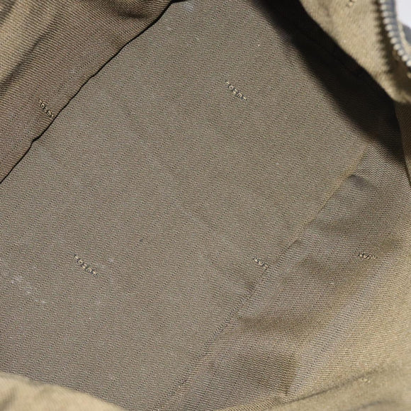 FENDI Zucca Canvas Vanity Pouch Black Brown gold Auth 131366