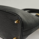 FENDI Hand Bag Leather 2way Black Gold Auth 131367-16