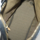 FENDI Hand Bag Leather 2way Black Gold Auth 131367-11