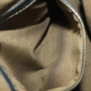 FENDI Hand Bag Leather 2way Black Gold Auth 131367-21