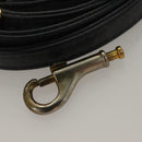 MCM Logogram Vicetos Boston Bag PVC Leather 2way White Gold Auth 131369-12