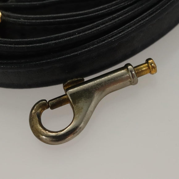 MCM Logogram Vicetos Boston Bag PVC Leather 2way White Gold Auth 131369