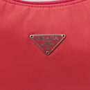 PRADA Accessory Pouch Nylon Pink Silver Auth 131374-14