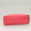 PRADA Accessory Pouch Nylon Pink Silver Auth 131374-9