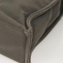 HERMES Fourre Tout MM Hand Bag Canvas Gray Silver Auth 131380-14