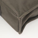 HERMES Fourre Tout MM Hand Bag Canvas Gray Silver Auth 131380-16