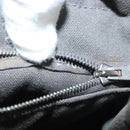 HERMES Fourre Tout MM Hand Bag Canvas Gray Silver Auth 131380-12