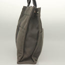 HERMES Fourre Tout MM Hand Bag Canvas Gray Silver Auth 131380-3