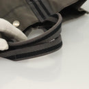 HERMES Fourre Tout MM Hand Bag Canvas Gray Silver Auth 131380-7