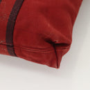 HERMES Fourre Tout Cabass Hand Bag Canvas Red Auth 131381-11