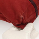 HERMES Fourre Tout Cabass Hand Bag Canvas Red Auth 131381-12