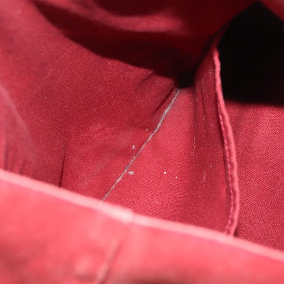 HERMES Fourre Tout Cabass Hand Bag Canvas Red Auth 131381