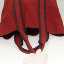 HERMES Fourre Tout Cabass Hand Bag Canvas Red Auth 131381-6