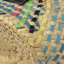 LOEWE Basket Bag Large Anagram Bag Raffia Leather Beige Multicolor Auth 131384M-9