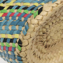 LOEWE Basket Bag Large Anagram Bag Raffia Leather Beige Multicolor Auth 131384M-14