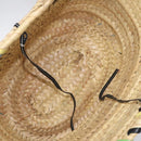 LOEWE Basket Bag Large Anagram Bag Raffia Leather Beige Multicolor Auth 131384M-10