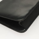 GIVENCHY Shoulder Bag Leather Black Gold Auth 131399-16