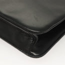 GIVENCHY Shoulder Bag Leather Black Gold Auth 131399-17