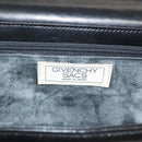 GIVENCHY Shoulder Bag Leather Black Gold Auth 131399-10