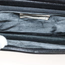 GIVENCHY Shoulder Bag Leather Black Gold Auth 131399-11