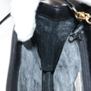 GIVENCHY Shoulder Bag Leather Black Gold Auth 131399-20