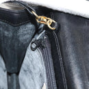 GIVENCHY Shoulder Bag Leather Black Gold Auth 131399-21