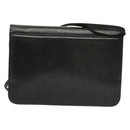 GIVENCHY Shoulder Bag Leather Black Gold Auth 131399-2