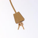 PRADA Shoulder Bag Nylon Beige Gold Auth 131423-10