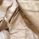 PRADA Shoulder Bag Nylon Beige Gold Auth 131423-21
