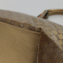 GUCCI GG Crystal Tote Bag Brown Silver 131230 Auth 131428-9