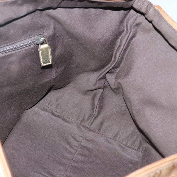 GUCCI GG Crystal Tote Bag Brown Silver 131230 Auth 131428