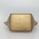 GUCCI GG Crystal Tote Bag Brown Silver 131230 Auth 131428-5