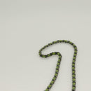 CHANEL Matelasse Chain Shoulder Bag Velor Green CC Auth 131434-14