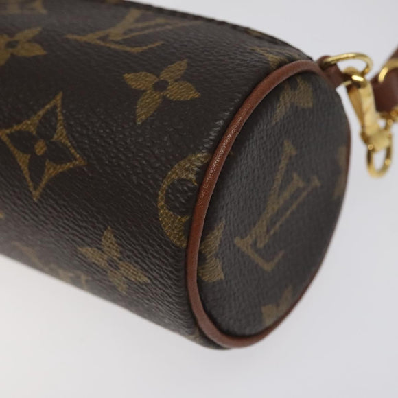 LOUIS VUITTON Monogram Papillon Pouch LV Auth 131448