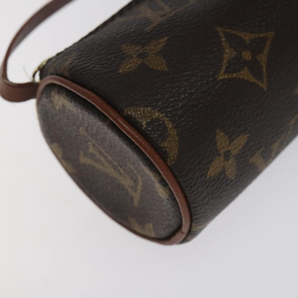 LOUIS VUITTON Monogram Papillon Pouch LV Auth 131448