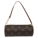 LOUIS VUITTON Monogram Papillon Pouch LV Auth 131448-2