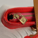 LOUIS VUITTON Monogram Vernis Fluo Houston Hand Bag Orange M91935 Auth 131452-19